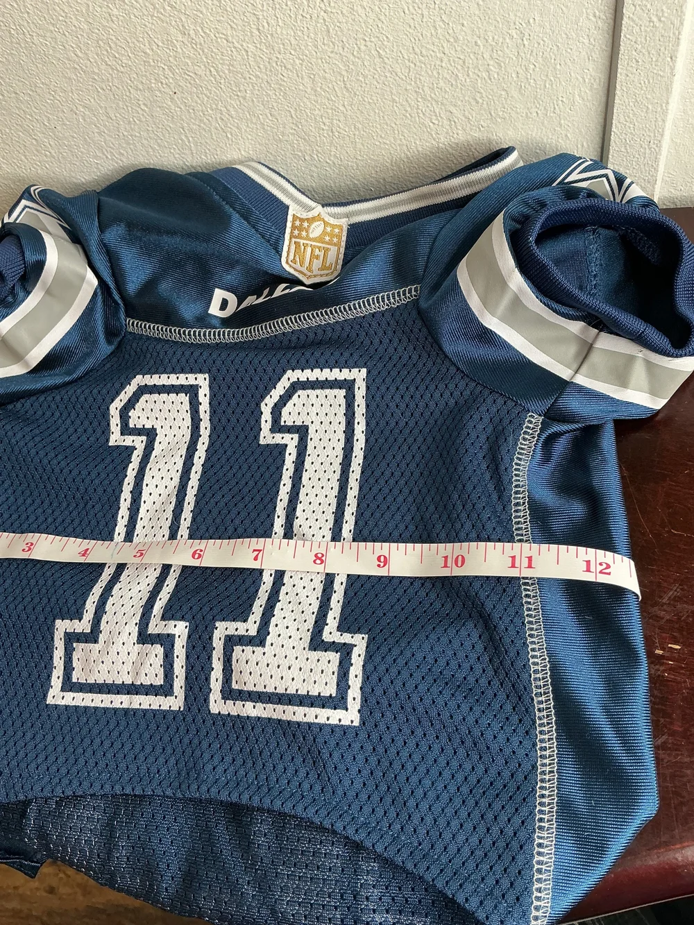 NFL Dallas Navy and White Pet Football Jersey #11